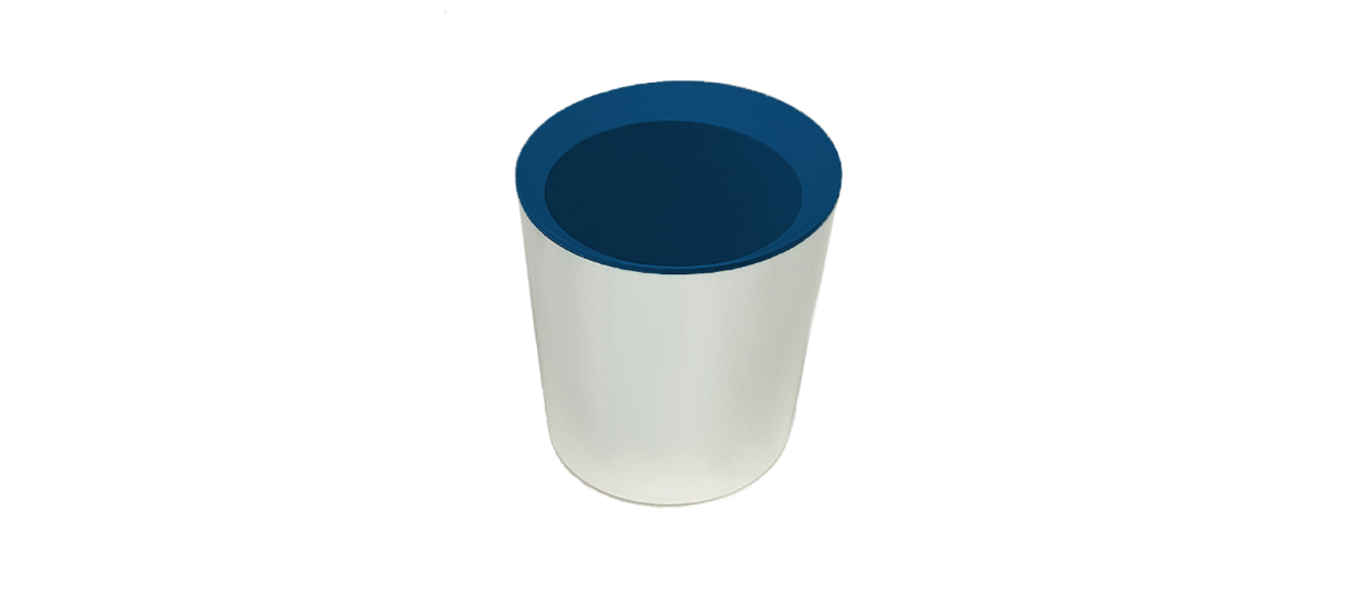 Pot à crayons en plastique végétal MegaPop_Bleu foncé