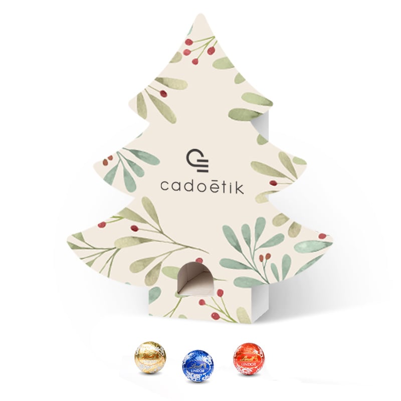 Calendrier de l'Avent personnalisé entreprise Sapin Lindor