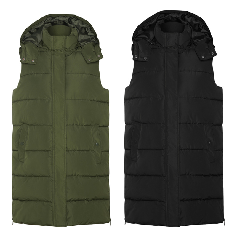 Long bodywarmer pour femme en polyester certifié Reine _02