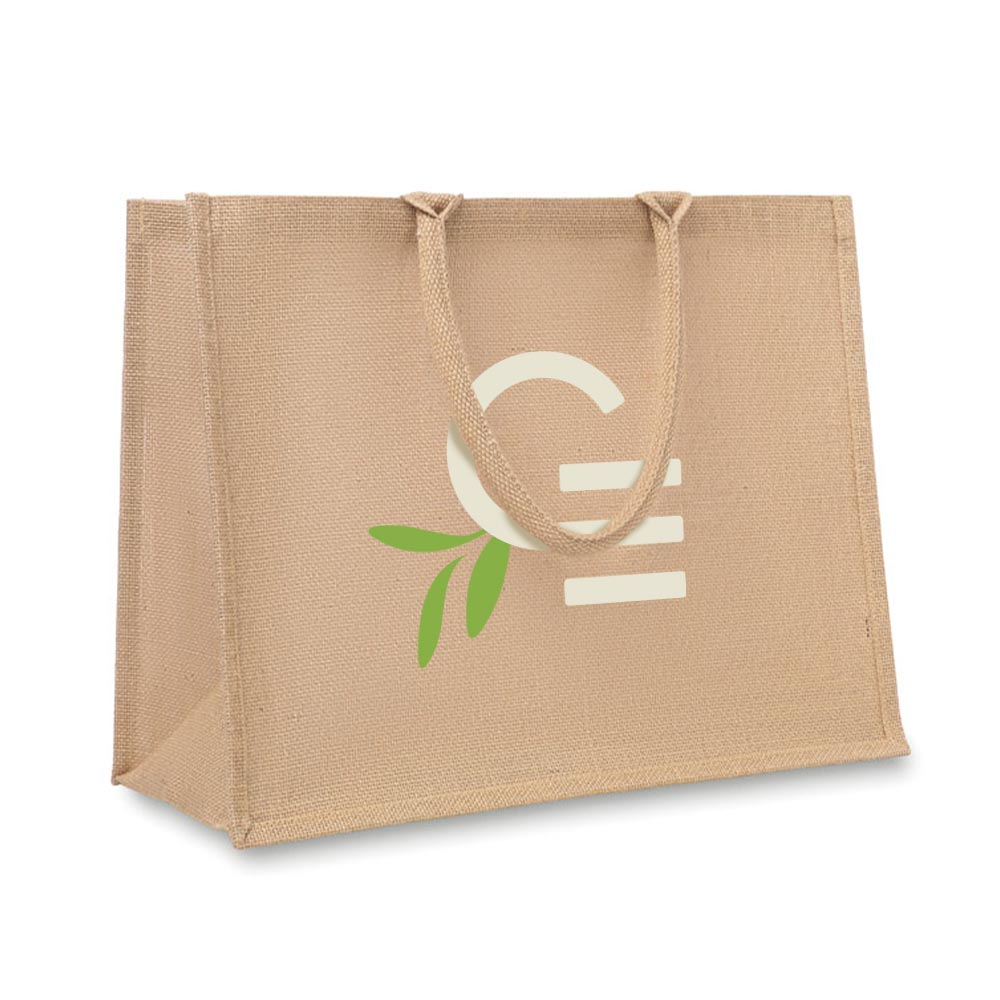 Sac shopping publicitaire en jute Brick Lane